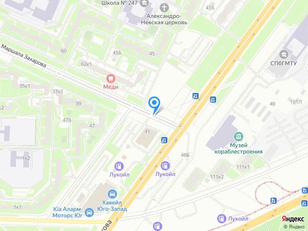 система клиник МЕДИ по адресу ул. Маршала Захарова, д. 62 на карте