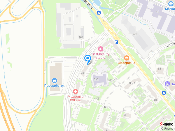 Центры Имплантации и Стоматологии ИНТАН по адресу пр. Маршака, д. 2, к. 1 на карте