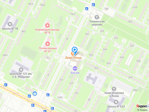 Стоматологический центр Мой Зубной по адресу улица Софьи Ковалевской, 3к1 на карте