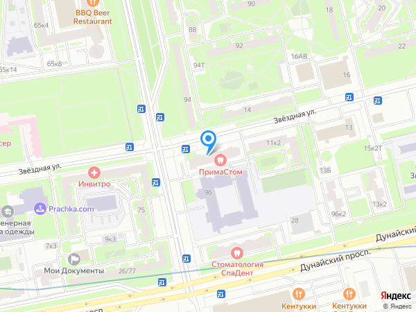 Европейский медицинский центр на карте