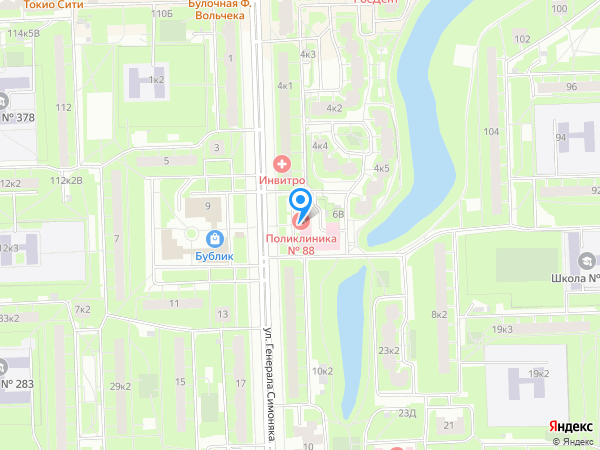 РАДИКС по адресу ул. Генерала Симоняка, д. 6, корп. 1 на карте