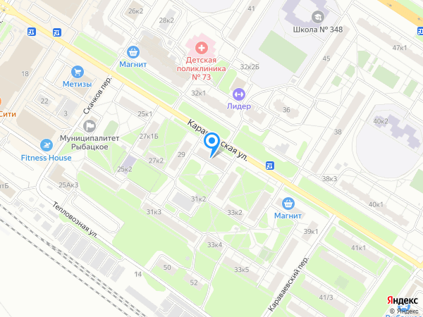 Зубная клиника ДОБРЫЕ РУКИ по адресу ул. Караваевская, д. 31, корп. 1 на карте