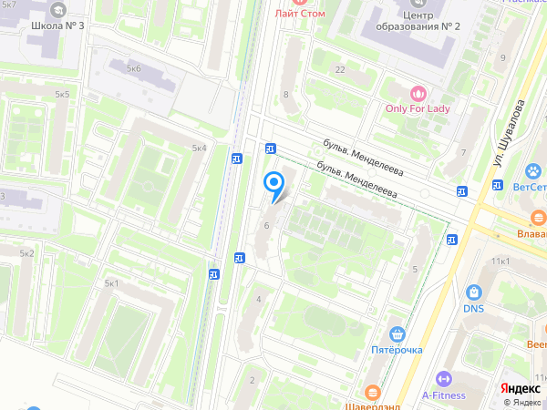 НОВЫЙ ВЕК по адресу Воронцовский б-р, д. 6 на карте