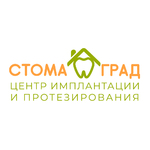 логотип компании Центр имплантации и протезирования Стомаград