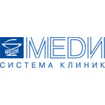 логотип компании система клиник МЕДИ по адресу ул. 1-я линия В.О., д. 36