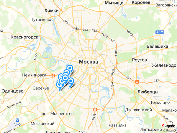 Компании на карте