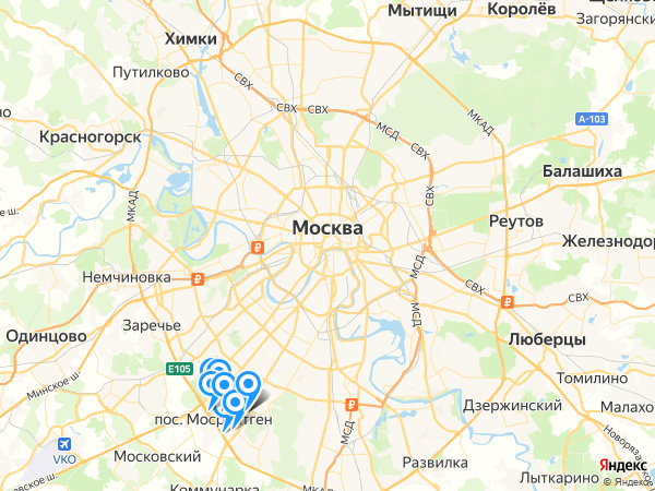 Компании на карте