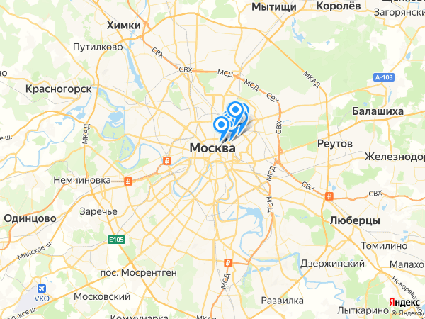 Компании на карте