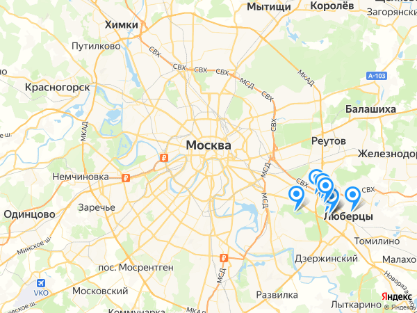 Компании на карте