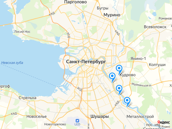 Компании на карте