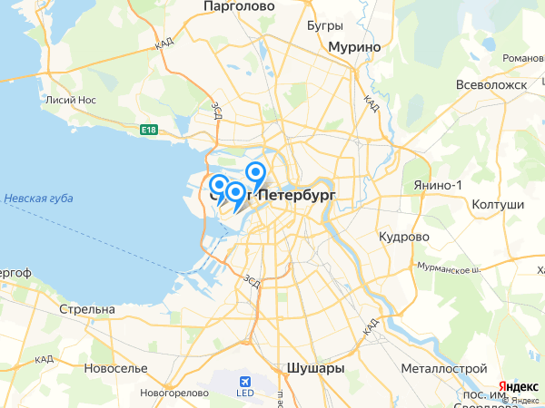 Компании на карте