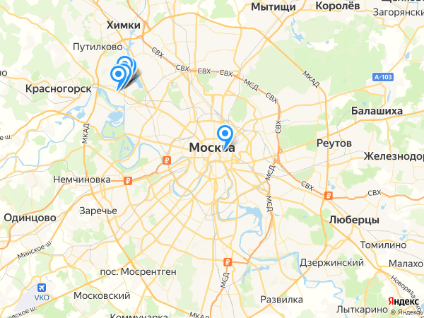 Компании на карте
