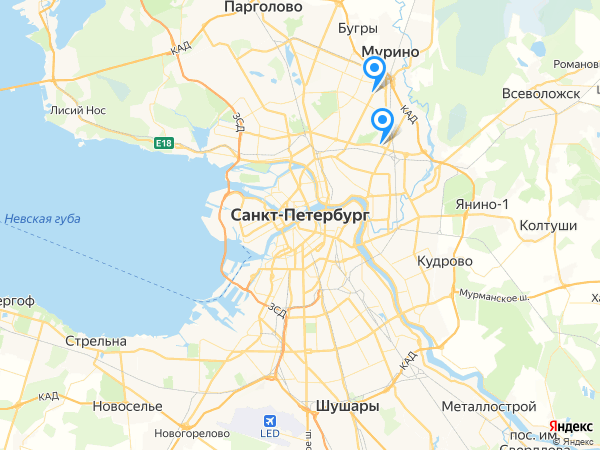 Компании на карте
