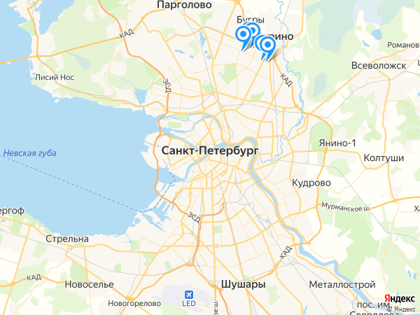 Компании на карте