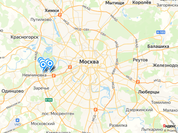 Компании на карте