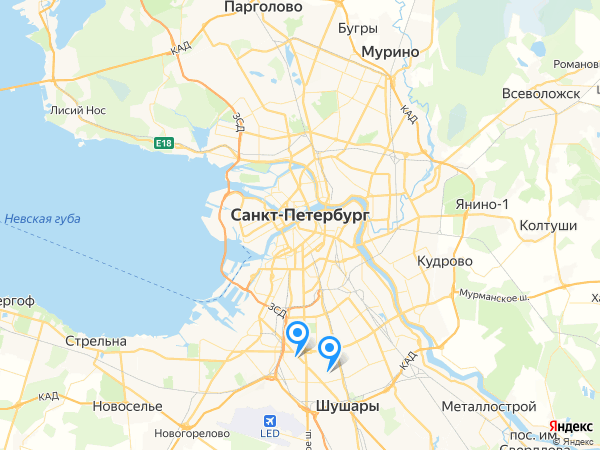 Компании на карте