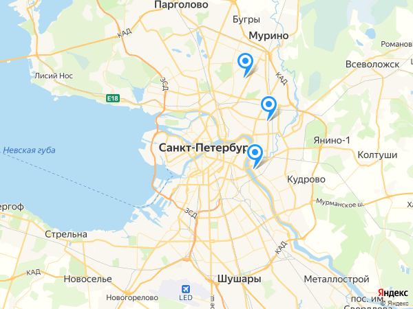Компании на карте