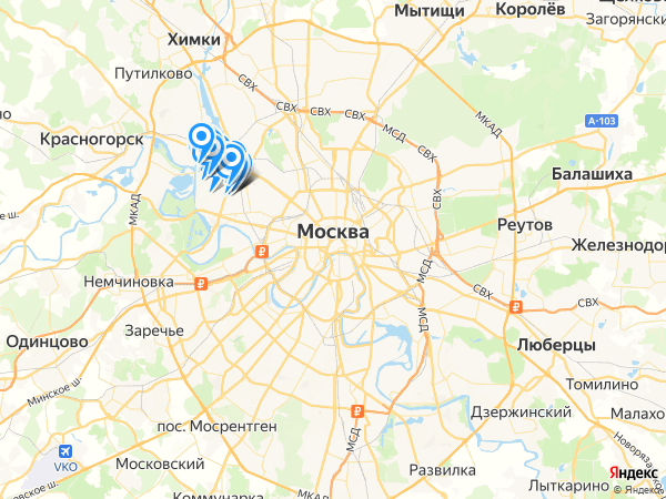 Компании на карте