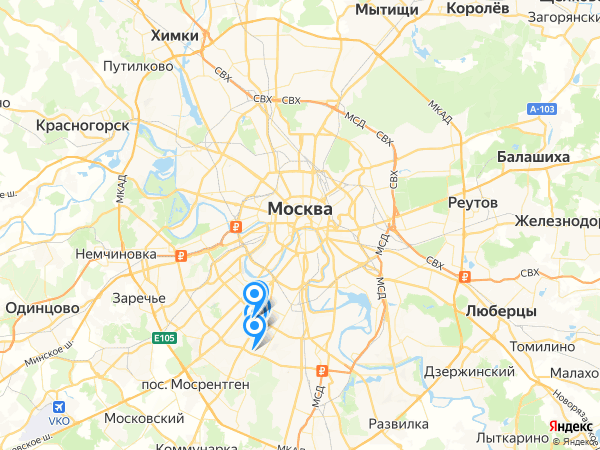 Компании на карте