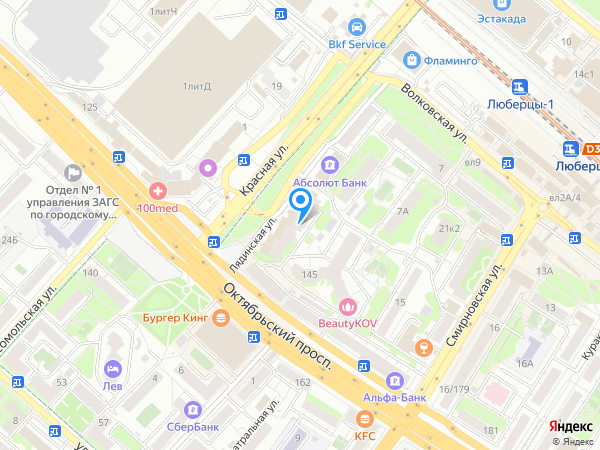 Стоматология ДЕНТОЛЮБ В ЛЮБЕРЦАХ на карте