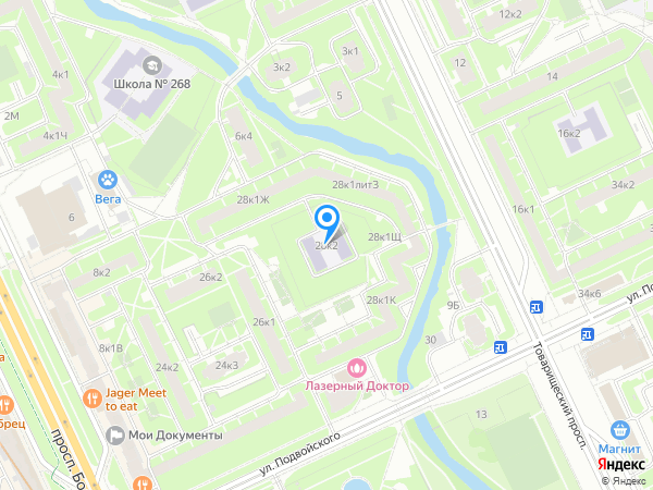 Детский сад 119, Невский район на карте