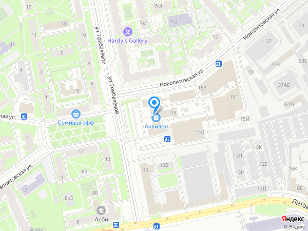 Генбанк по адресу ул. Новолитовская, д. 15а на карте