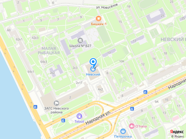 Гранат на карте