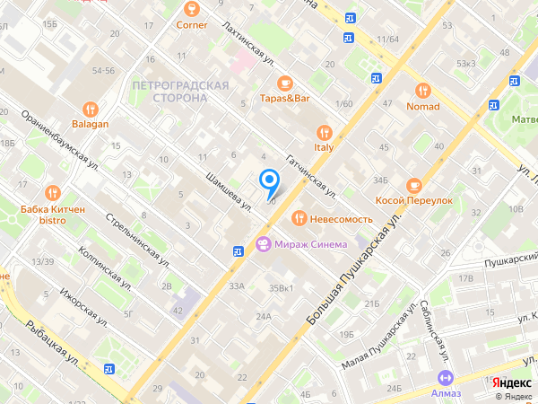 Соната на Большом на карте