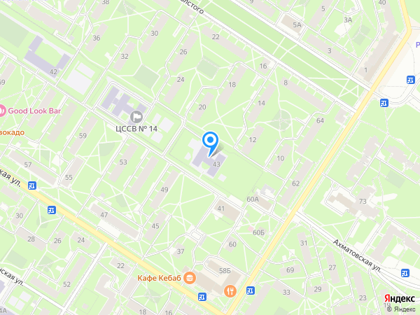 Детский сад 17, Пушкинский район на карте