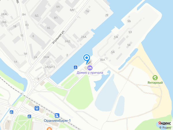 Домик у причала на карте