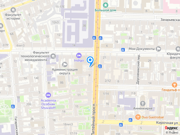 Всё на своём месте на карте