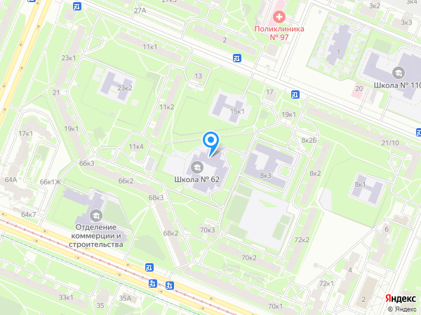 Детский сад 91, Выборгский район на карте