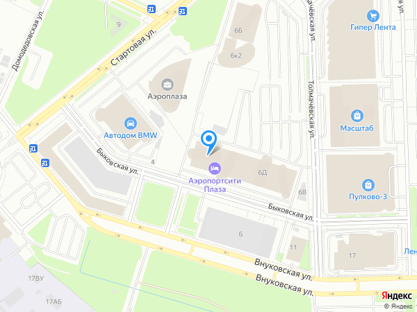 Crowne Plaza St. Petersburg Airport на карте