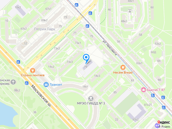 Детский сад 7, Московский район на карте