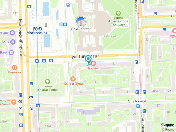 Пандент по адресу ул. Типанова, 4 на карте