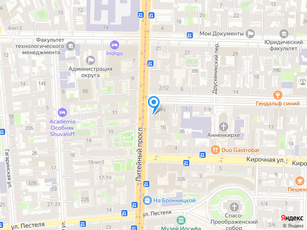 Дворец «Олимпия» на карте