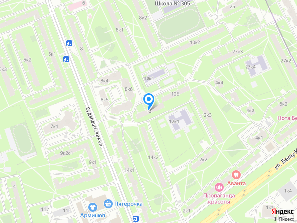 Детский сад 91, Фрунзенский район на карте
