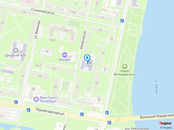 Детский сад 35, Колпинский район на карте
