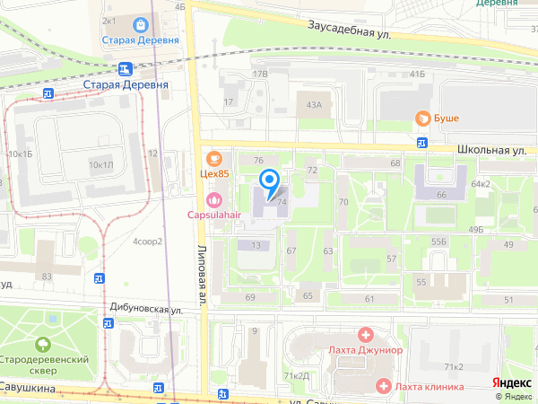 Детский сад 40, Приморский район на карте