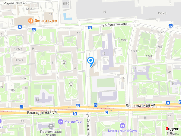Турист (Санкт-Петербург) на карте