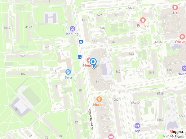 Центр медицины плода по адресу Пулковская улица, 8к1 на карте