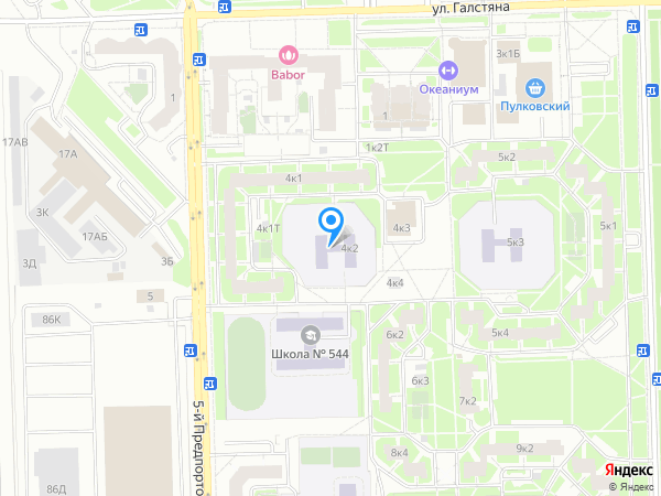 Детский сад 34, Московский район на карте