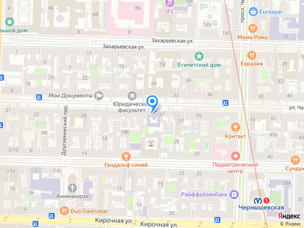 Детский сад 21, Центральный район на карте