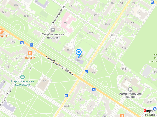Детский сад 7, Пушкинский район на карте