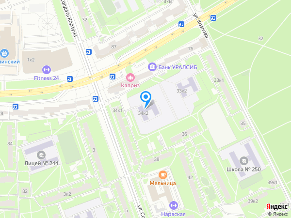 Детский сад 59, Кировский район на карте
