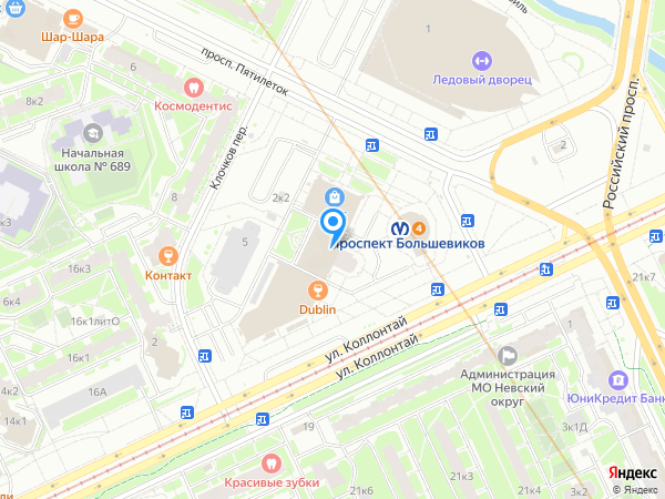 Балтинвестбанк по адресу просп. Пятилеток, д. 2, лит. А на карте