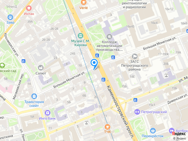 Детский сад 86, Петроградский район на карте