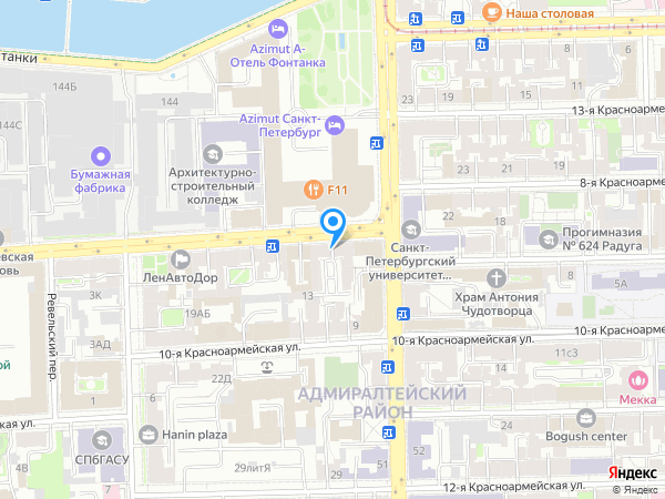 Палантин на карте