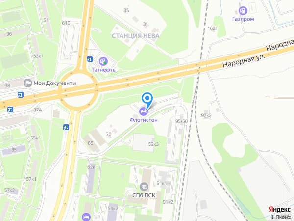 Флогистон на карте