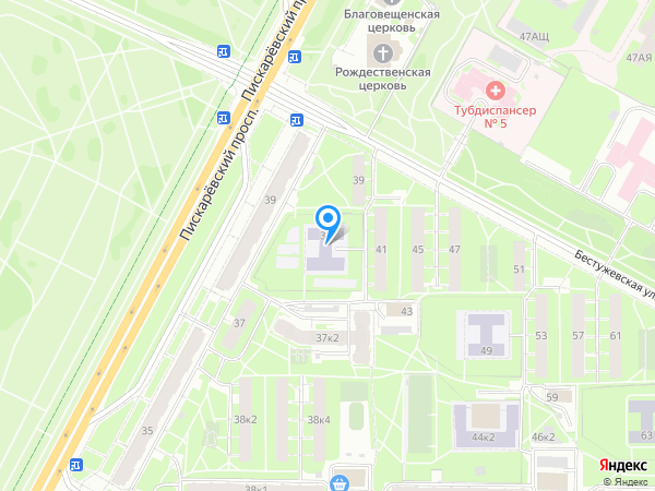Детский сад 24, Красногвардейский район на карте